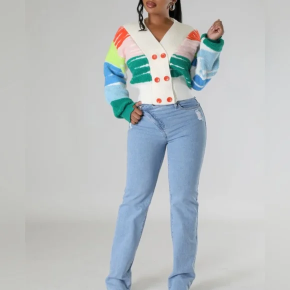 JOYFUL COLORBLOCK CARDIGAN - Picture 4 of 5